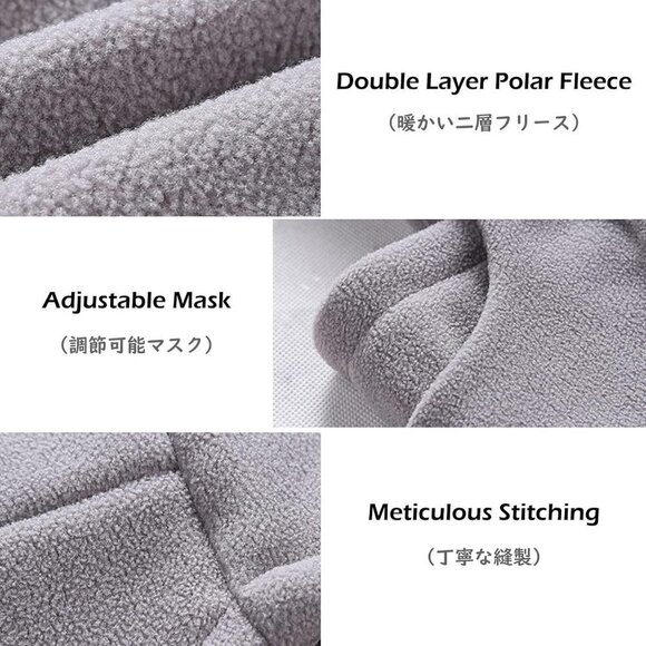 Kids Balaclava  Fleece Winter Hat Neck Warmer Ski Mask Face Cover - Picture 6 of 6